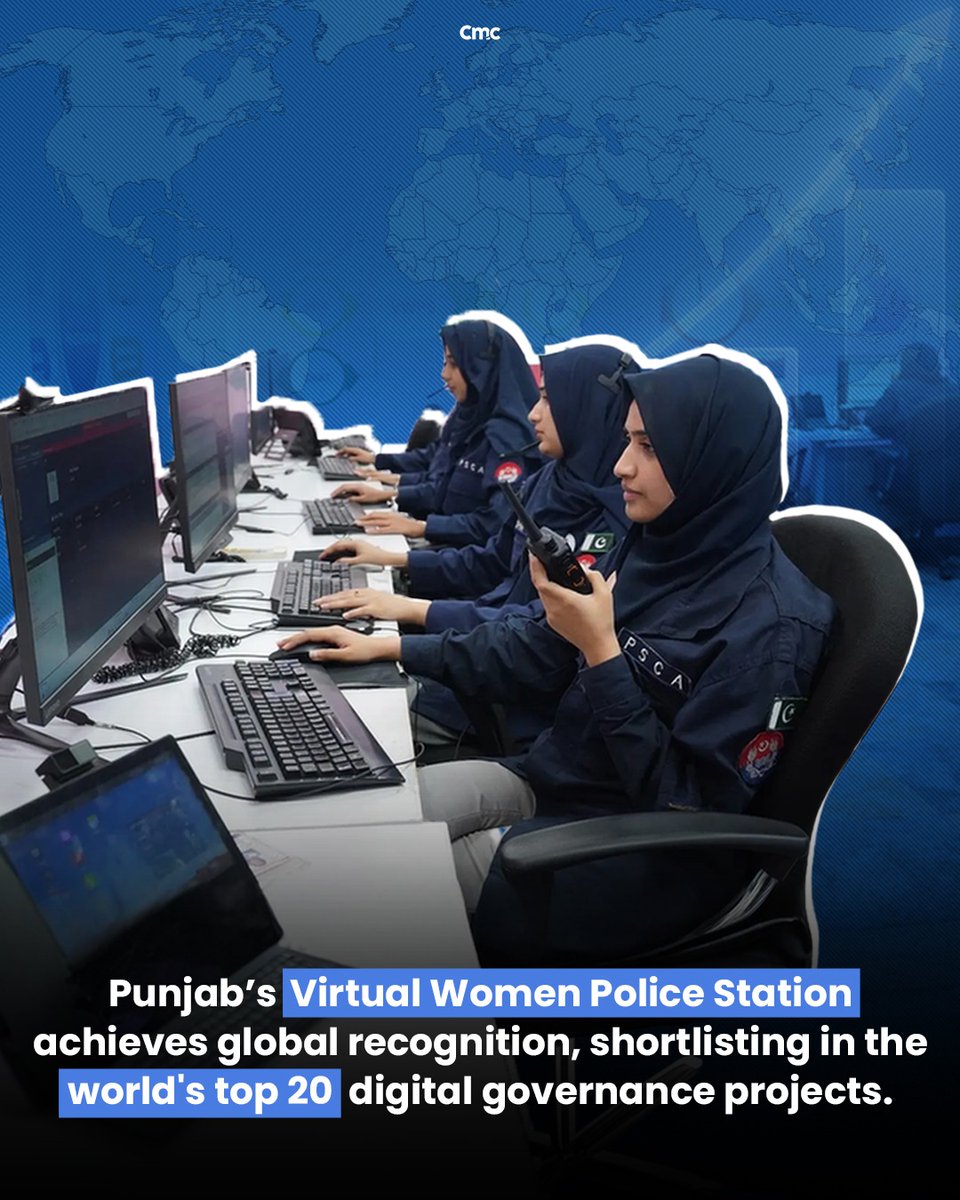 aftabniazi007's tweet photo. Punjab's Virtual Women Police Station achieves global recognition, shortlisting in the world's top 20 digital governance projects. https://t.co/w6lASMWHct