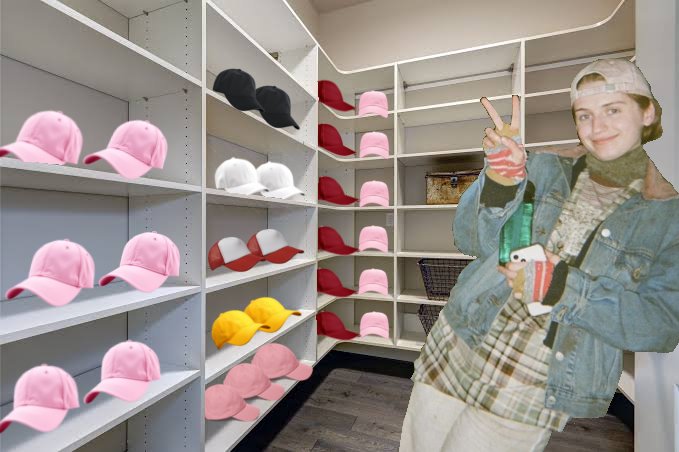 dailyhatfacts's tweet photo. melissa fact #170 (submission):
she owns a massive walk-in closet of hats. https://t.co/CeNPZpifcL