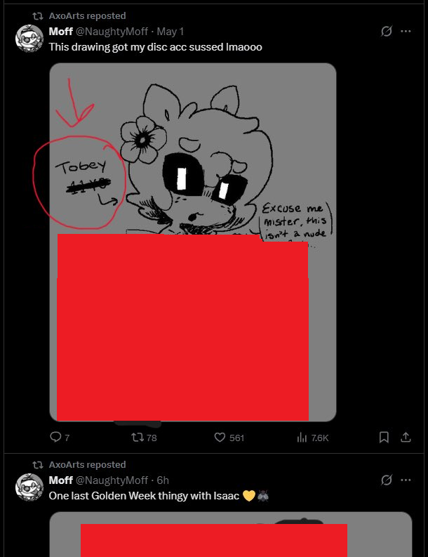 batchatfanclub's tweet photo. small heads up about @/axoarts because this guy has been seen engaging with some pretty disgusting stuff and it has gone mostly unnoticed https://t.co/BjD7j5sIlN