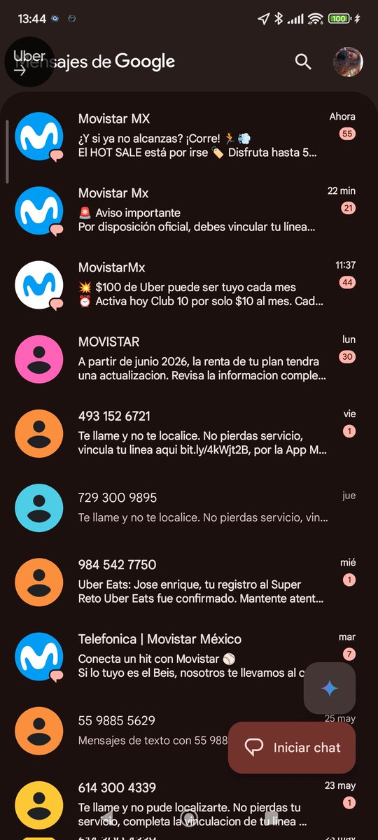 ERdgz24's tweet photo. @MovistarMX te vende una jalada para no recibir llamadas ni mensajes spam, supuestamente para que no te molesten
Y no sé incluyen ellos?? En la última HORA recibí 5 mensajes de texto y recibo llamadas diario ofreciendome un nuevo plan, el cual ya les dije no interesarme https://t.co/nyvJuBh24t