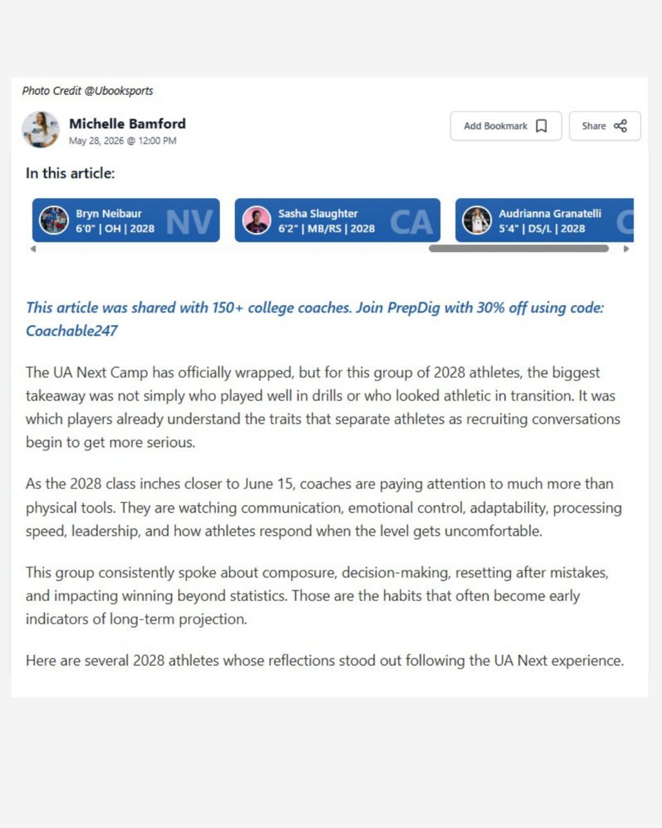 sashaslaughter_'s tweet photo. Thanks for the write-up @PrepDigCA !
#Top10 #volleyball @PrepDig #RecruitingSeason #2028Prospect #MiddleBlocker @absolutevball @VBAdrenaline @vball_fan_ @UnderArmour @uanextvball @usavolleyball https://t.co/tPJrY5mO6j
