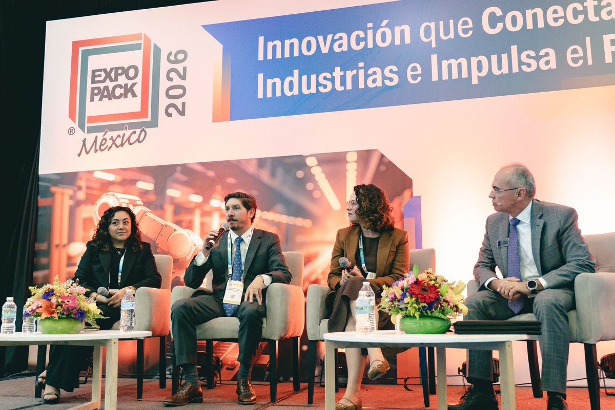 ExpoPack's tweet photo. ⚡ Gran ambiente y networking en el Desayuno YPN de #EXPOPACKMéxico 2026.

La nueva generación de profesionales ya lidera el futuro del empaque y procesamiento.

#YPN #JóvenesProfesionales #NetworkingActivo #TalentoIndustrial https://t.co/0Dpsem0326