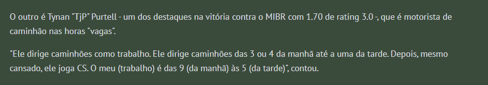 Pabloxfpsss's tweet photo. A MIBR perdeu para um time que um dos melhores jogadores, é um caminhoneiro. https://t.co/I4wZlmvOKL