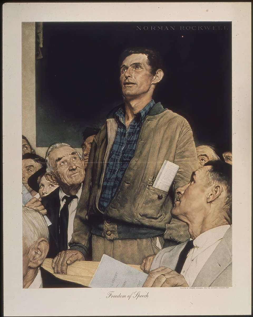 OrigLIFEmags's tweet photo. The Four Freedoms:
🗣️ Speech
🙏 Worship
🍞 Want
🛡️ Fear
These freedoms are the foundation of liberty and democracy. Let’s defend them for everyone, everywhere. ✊
#FourFreedoms #Freedom #Democracy #Liberty #OriginalLIFEmagazines https://t.co/r4kHRnDvwp