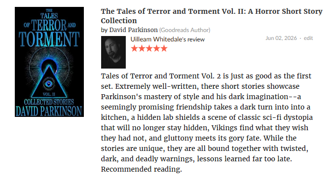 Whitedale_U's tweet photo. My review of THE TALES OF TERROR AND TORMENT VOL. 2 by @LexLoki https://t.co/qpmhZkFRp6
