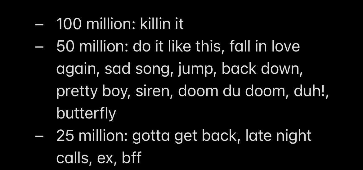 SOULFULKIKI's tweet photo. P1ECES KEEP STREAMING AND IF YOU GUYS ACTUALLY DO WELL ENOUGH WE COULD HIT 1 BILLION BY THE END OF THIS YEAR
Streaming goals: https://t.co/yjlSUVEPLm
