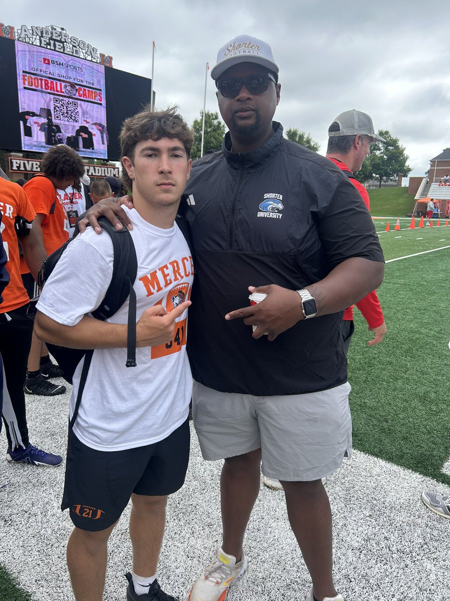 CadenJay622051's tweet photo. Had an awesome time competing @MercerFootball  Mega camp. 
It was great to meet all the coaches!
@DFitzpatrick56 @KJOTISSR @CoachHiggins73 

@rusty_bradley_ @TylerJarnigan @LenoirCityFB_ https://t.co/QUvHfxKswX