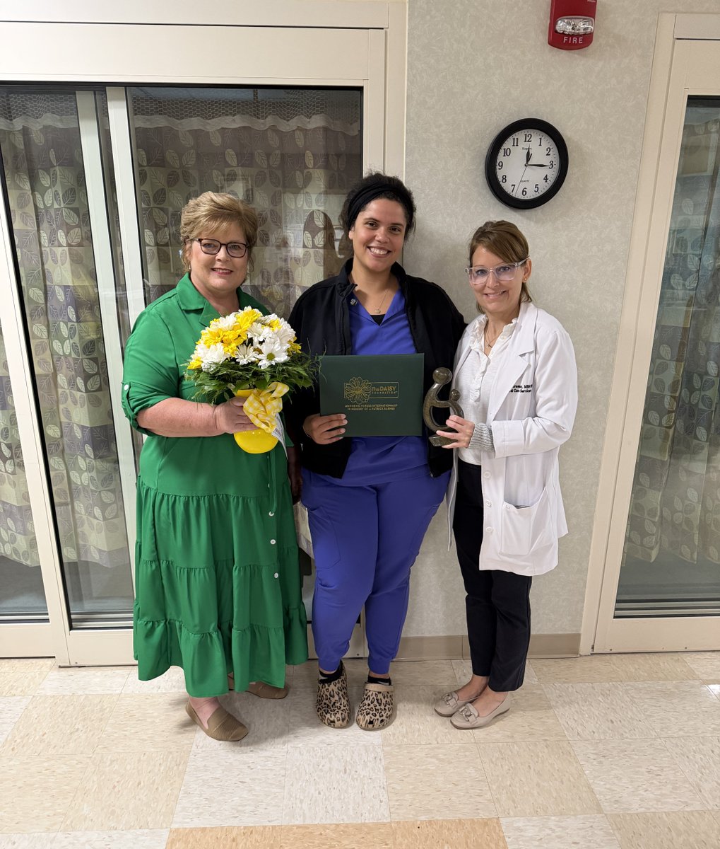 ParrishFdn's tweet photo. Congratulations to ICU nurse Embily Smith, RN, for being named this quarter's DAISY Award Honoree at  #ParrishHealthcare!

Read more about Embily's outstanding dedication to the North Brevard community: https://t.co/LE8Unla1D5

#HealthcareHeroes #NursingExcellence #DAISYAward https://t.co/JgrfjvMfu7