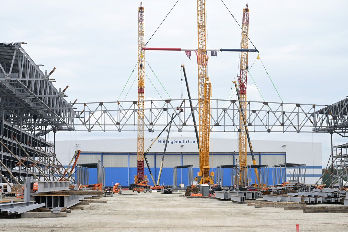 TheAviationBeat's tweet photo. An update on the 787 facility expansion at Boeing Charleston, South Carolina. https://t.co/8taa2DTQFW