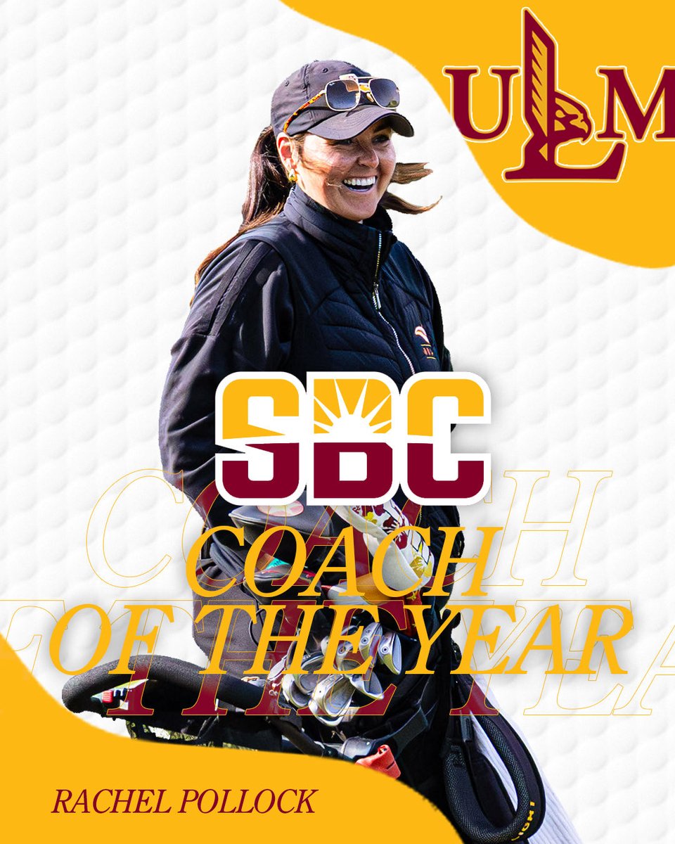 ULM_Golf's tweet photo. Our fearless leader is 𝗦𝗨𝗡 𝗕𝗘𝗟𝗧 𝗖𝗢𝗔𝗖𝗛 𝗢𝗙 𝗧𝗛𝗘 𝗬𝗘𝗔𝗥👏

📰: https://t.co/kz6jlPILCR

#TakeFlight https://t.co/hNc5ViVS3s