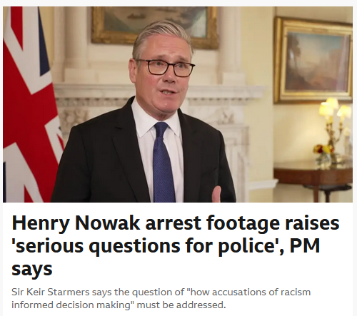 getprdone's tweet photo. Does this headline imply Starmer has questioned if the police are as "woke" as Reform say, rather than just quite thick? https://t.co/IW0ZkeVKEQ