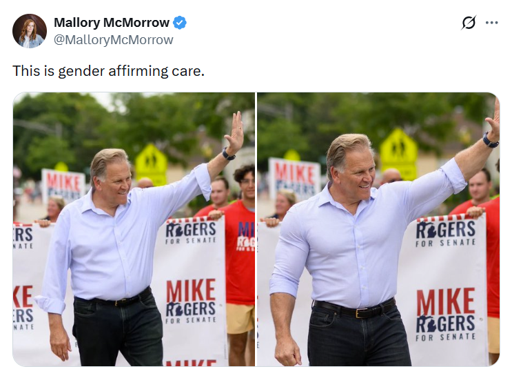 maddenifico's tweet photo. How much y'all want to bet there's someone on Grindr that Republican Senate candidate Mike Rogers is trying to impress. 😂🤣 https://t.co/jCspi7Nt6i