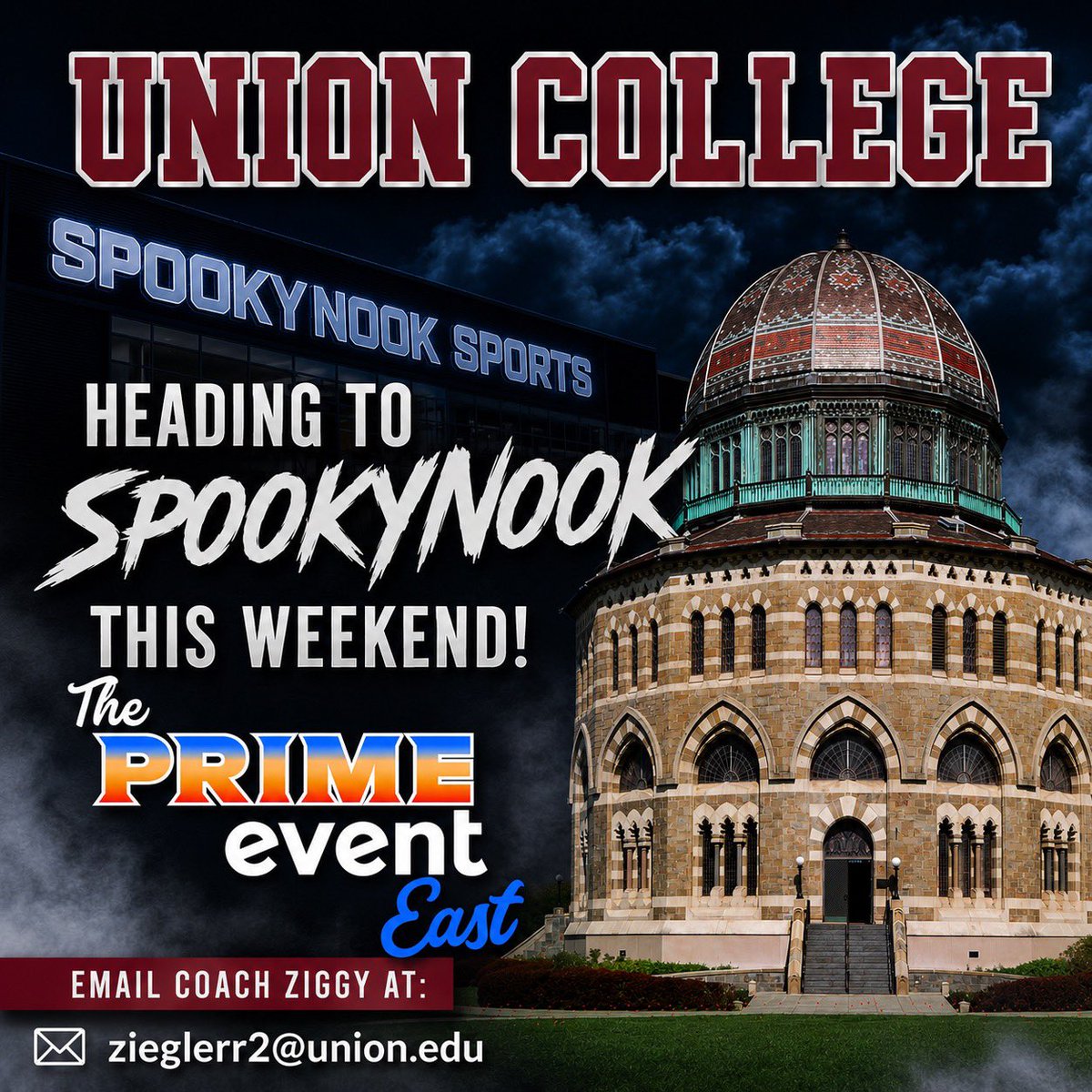 RLaTesta13's tweet photo. 🚗 Next stop: Spooky Nook, PA

Coach Ziggy will be out evaluating talent at The PRIME Event East this weekend. Looking forward to seeing some great basketball!

📧 zieglerr2@union.edu

#GoUCWB #SupportEachOther #ChallengeYourself https://t.co/u6edANZYA5
