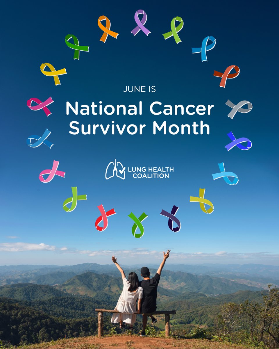 CheckYourLungs's tweet photo. June is National Cancer Survivor Month — honoring survivors’ strength and promoting awareness, early detection, and access to care. 

#CancerSurvivorMonth #LungHealth #EarlyDetection https://t.co/qIhWtHyvQp