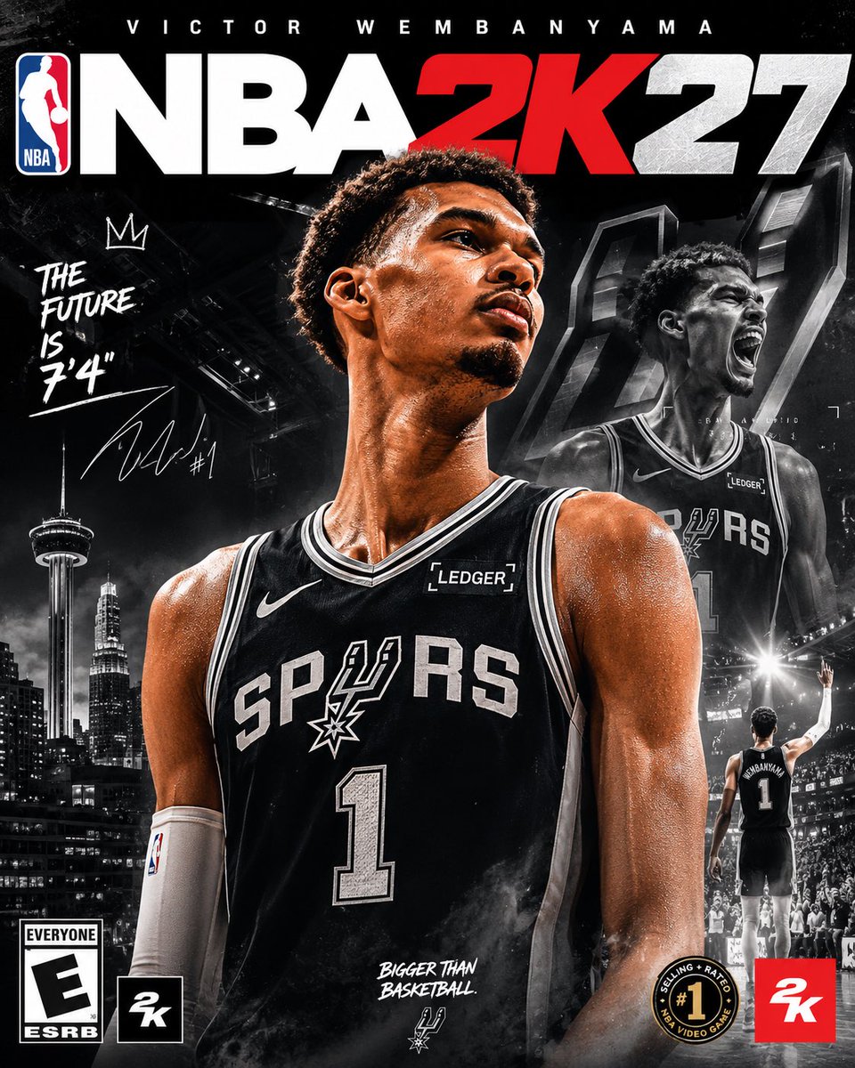 ItsJoshFD's tweet photo. Victor Wembanyama has reportedly been named the NBA 2K27 cover athlete. 🏀

Deserved? Absolutely. Surprising? Not at all.

The real question is… who gets the Legends Edition cover? 👀🏀 https://t.co/DgH9AjSB6T