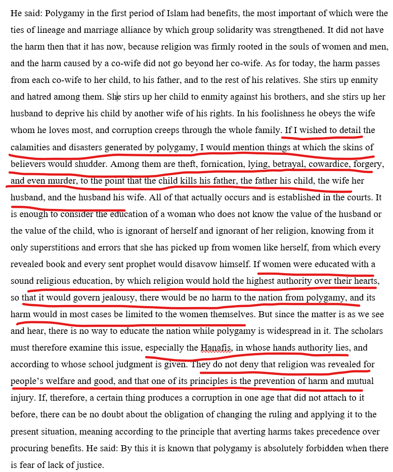 GabrielSaidR's tweet photo. Rashid Rida on the problem with polygamy (Tafsir al-Manar, on Qur'an 4:3): https://t.co/JMvgYGdeXp