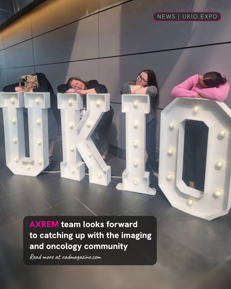 RADMagazine's tweet photo. 📰 For the 1st time, AXREM will be exhibiting at UKIO!

“As a key moment in the imaging &amp; oncology calendar, UKIO provides a valuable opportunity to bring the community together, and we are looking forward to being right at the heart of it.”

Learn more ⬇️
https://t.co/blZhvkISKs https://t.co/jNRTPYP96M