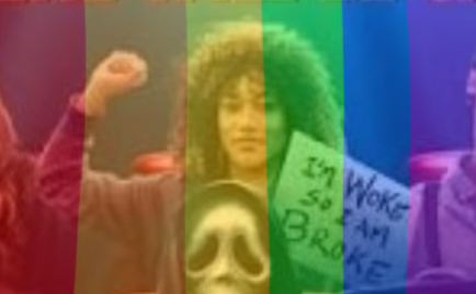 TeethNstufff's tweet photo. Non binary scary movie character pride variants. We have basic rainbow, Trans, nonbinary, and lesbian. Use these to show off your pride and wokeness, will happy do more flags if requested #scarymovie #pride https://t.co/M84PvxST1W