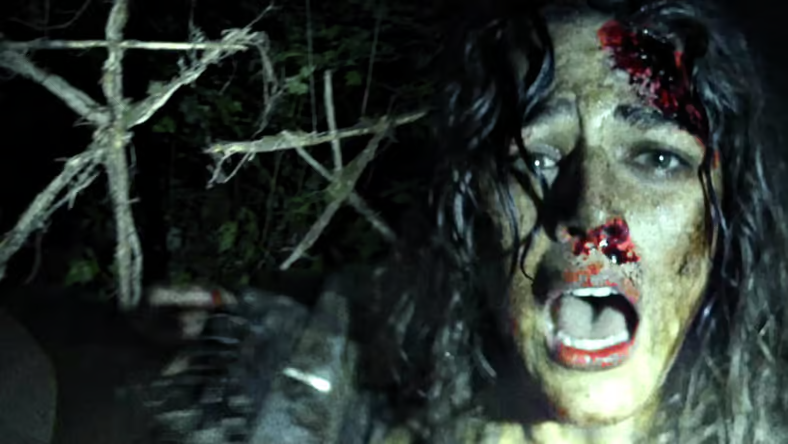 DreadCentral's tweet photo. Remember when ‘BLAIR WITCH’ wasn't ‘BLAIR WITCH’?

For a brief moment in 2016, Adam Wingard's sequel was simply known as ‘THE WOODS,’ and its first trailer remains one of the smartest horror marketing campaigns of the last decade.

Let's talk about it: [https://t.co/vPKVa8M0hq] https://t.co/AEcrGK5SuW