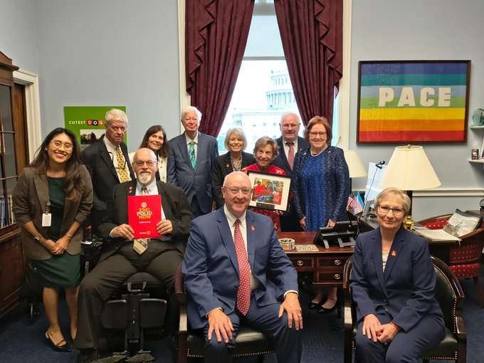 janschakowsky's tweet photo. I was honored to be recognized by Rotary with a Lifetime Service Award for my support of polio eradication efforts.

Ending polio is within reach, but only if we continue investing in global health.

Thanks to the advocates who continue to keep this critical mission moving forward. #EndPolio