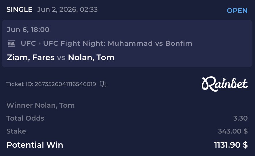 UFCReplays's tweet photo. Nolan moneyline is going to smack💰 https://t.co/tkMVO51sPO