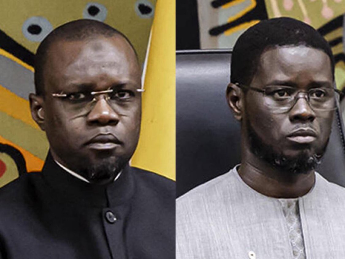 thinkstrataf's tweet photo. 🚨Sénégal 🇸🇳 : Ousmane Sonko s’adresse à Diomaye Faye lors d’une réunion : « Je {SONKO} lui ai dit : il faut sortir dans la rue et appeler à un meeting. Sans Ousmane Sonko, si tu réunis 100 personnes, on verra. À commencer par Ndiaganiao, ta commune, que tu ne peux pas gagner. » https://t.co/FJSZcYzxpS