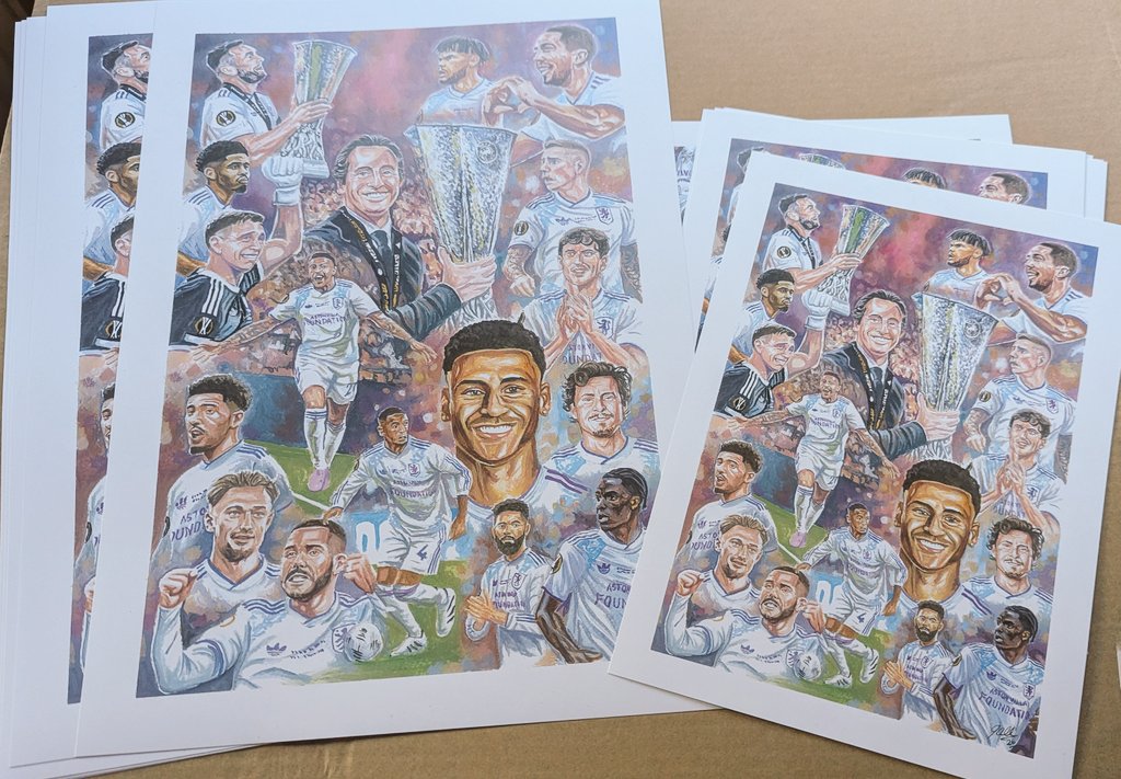 JKMartwork's tweet photo. hi @Moorski7 @TonySmith0 Still got a few prints of #avfc #uelwinners #astonvilla #utv , A3 and A4 size @ https://t.co/lwlE5y09nk #acrylicartist  RT's appreciated https://t.co/Sg804gm7Jv