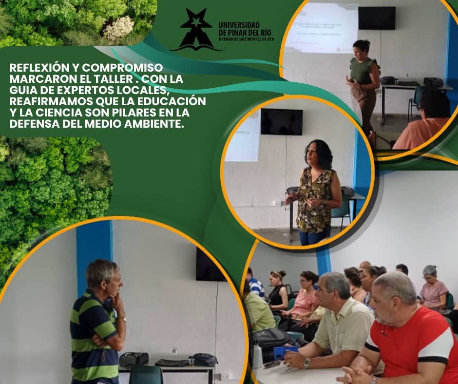 oficial_upr's tweet photo. 🌿 La @UPRCuba fue sede del taller "Logros y desafíos en el enfrentamiento al #CambioClimático en Pinar del Río" por el #DíaMundialDelMedioAmbiente.
​Academia y especialistas debatieron sobre resiliencia y gestión ambiental bajo el lema #AhoraPorElClima. 🌍
​Cc: @CubaMES https://t.co/fM0BKUbNLl