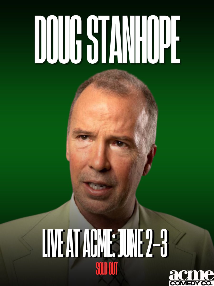 AcmeComedyCo's tweet photo. Doug Stanhope live at Acme — June 2nd &amp; 3rd. SOLD OUT! Huge thanks to everyone who grabbed tickets. See you at the club for two unforgettable nights.

Don’t want to miss shows like this? Sign up for the Acme Insider newsletter on our website. 🎟️ https://t.co/jfi58T8zwK