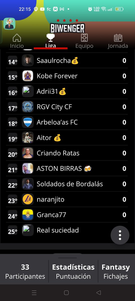labfantasy00's tweet photo. PR⚽JECT MUNDIAL:
¡¡33 Participantes!!
Estamos que lo rompemos 👏👏👏👏 https://t.co/v05swQclIZ