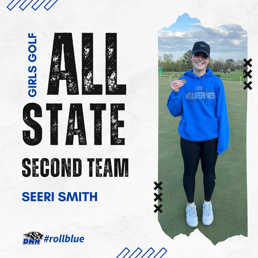 DNHSchools's tweet photo. Congratulations to these DNH golfers on their end-of-season honors! 

⛳️ Class 2A All-State Second Team: Seeri Smith
⛳️ Academic All-State: Keely Kauten, Seeri Smith &amp; Skylar Sullivan

#rollblue #BeTheReason https://t.co/1q6jGOLHLT