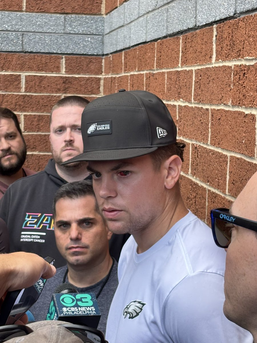 JClarkNBCS's tweet photo. Cooper DeJean spoke today about learning the safety position and he says he’s been watching old videos of Charles Woodson. Cooper says he’s got more muscle but hasn’t gained any weight from his offseason training. He has been ready to play safety and has been learning it for a while now.