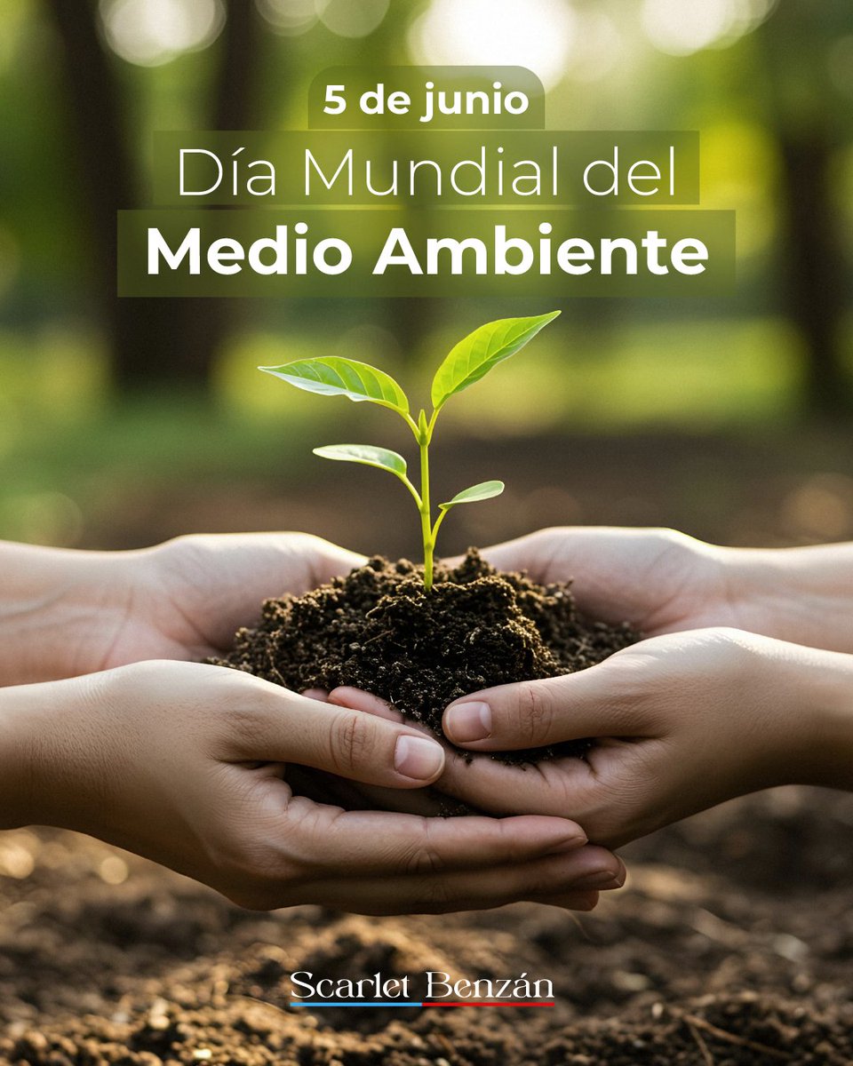 scarletbenzan's tweet photo. El medio ambiente es el equilibrio que sostiene nuestra vida, nuestros recursos y el futuro de las próximas generaciones. En este día recordamos la importancia de proteger la naturaleza y asumir pequeñas acciones que generen grandes cambios para el planeta. 🌎🌿

#DíaMundialDelMedioAmbiente #MedioAmbiente #Sostenibilidad