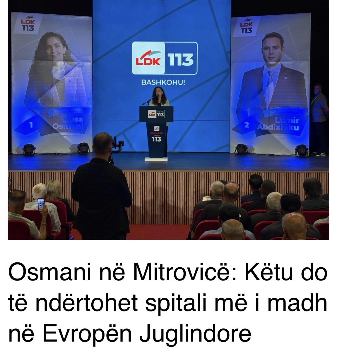 __maloku's tweet photo. @VjosaOsmaniPRKS është e drejtë dhe bujare, por përpiquni të ndërtoni një spital psikiatrik, sepse shumë politikanë kanë nevojë për trajtim.
Pas 7 qershorit, numri i njerëzve që kanë nevojë për këtë spital do të rritet. https://t.co/YPmwZm1j6j