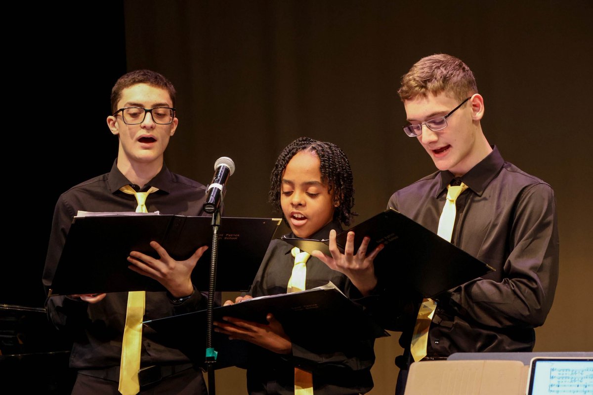 SaintPatrickHS's tweet photo. Before the school year ended, our Fine Arts Department held their annual Spring Art Show, Choral & Percussion Concert, and Band Concert, highlighting the creativity, passion, and talent of our Shamrocks, showcasing months of hard work both in the classroom and on the stage.

Thank you to our student artists, musicians, and teachers for making the arts such an important part of the St. Pat’s experience. 🎨🎶☘️

The creativity doesn’t stop this summer! Art, music, and filmmaking camps begin this month. Sign up today at https://t.co/8HPoJb4xxy. #ShamrockPride