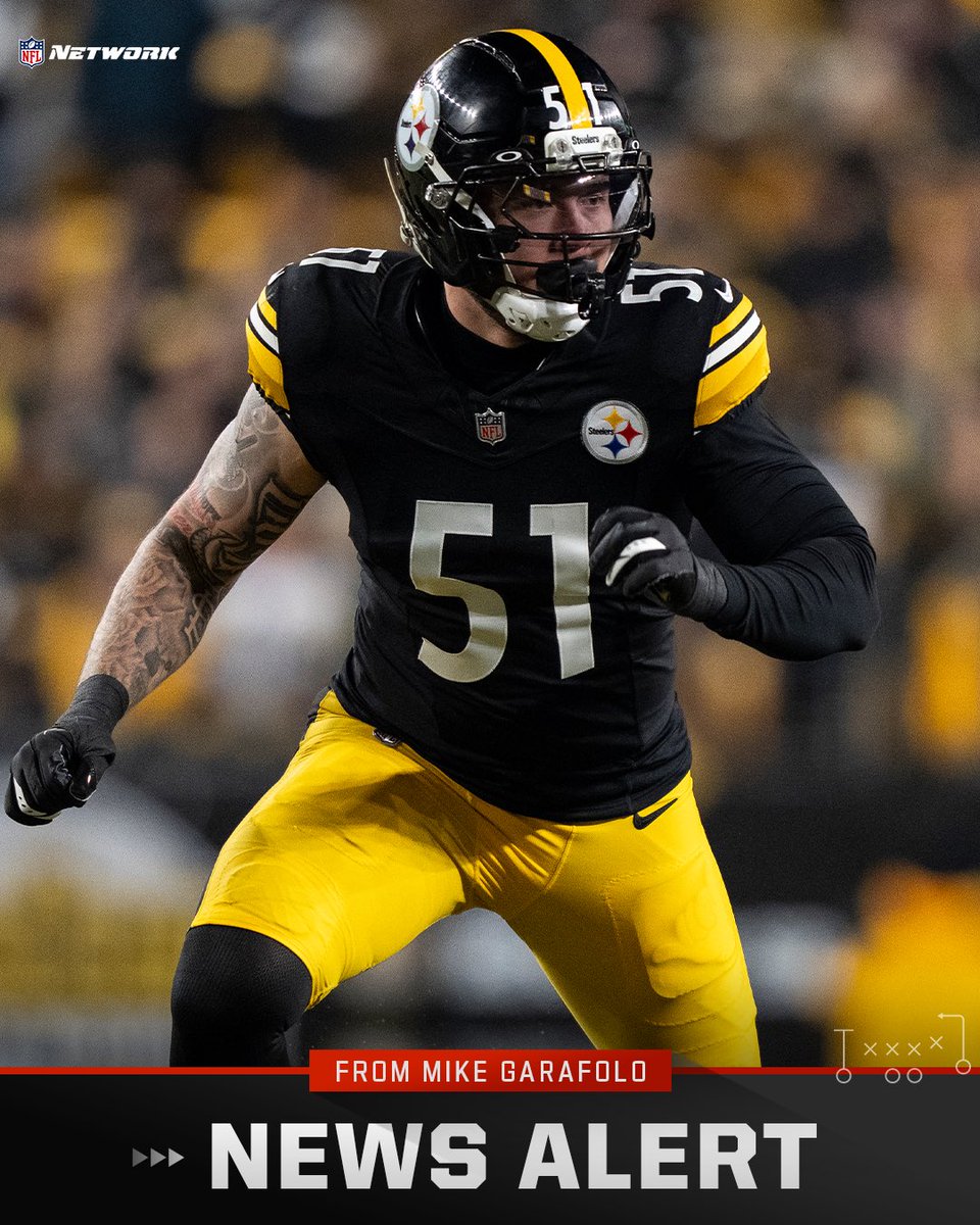 MikeGarafolo's tweet photo. LB Nick Herbig and the #Steelers have agreed on a four-year, $100 million extension that includes $42 million guaranteed, per @AdamSchefter and me. 

The deal for Herbig, off a career-high 7.5 sacks, was negotiated by Joe DiBenedetto, Andy Simms and Ken Sarnoff of @1OF1FOOTBALL. https://t.co/Lza2H76Y67