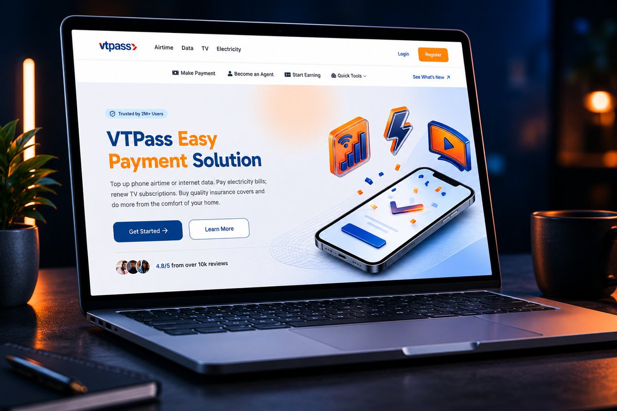 amososaze's tweet photo. A redesign of VTpass hero section website https://t.co/vOqokixvoT