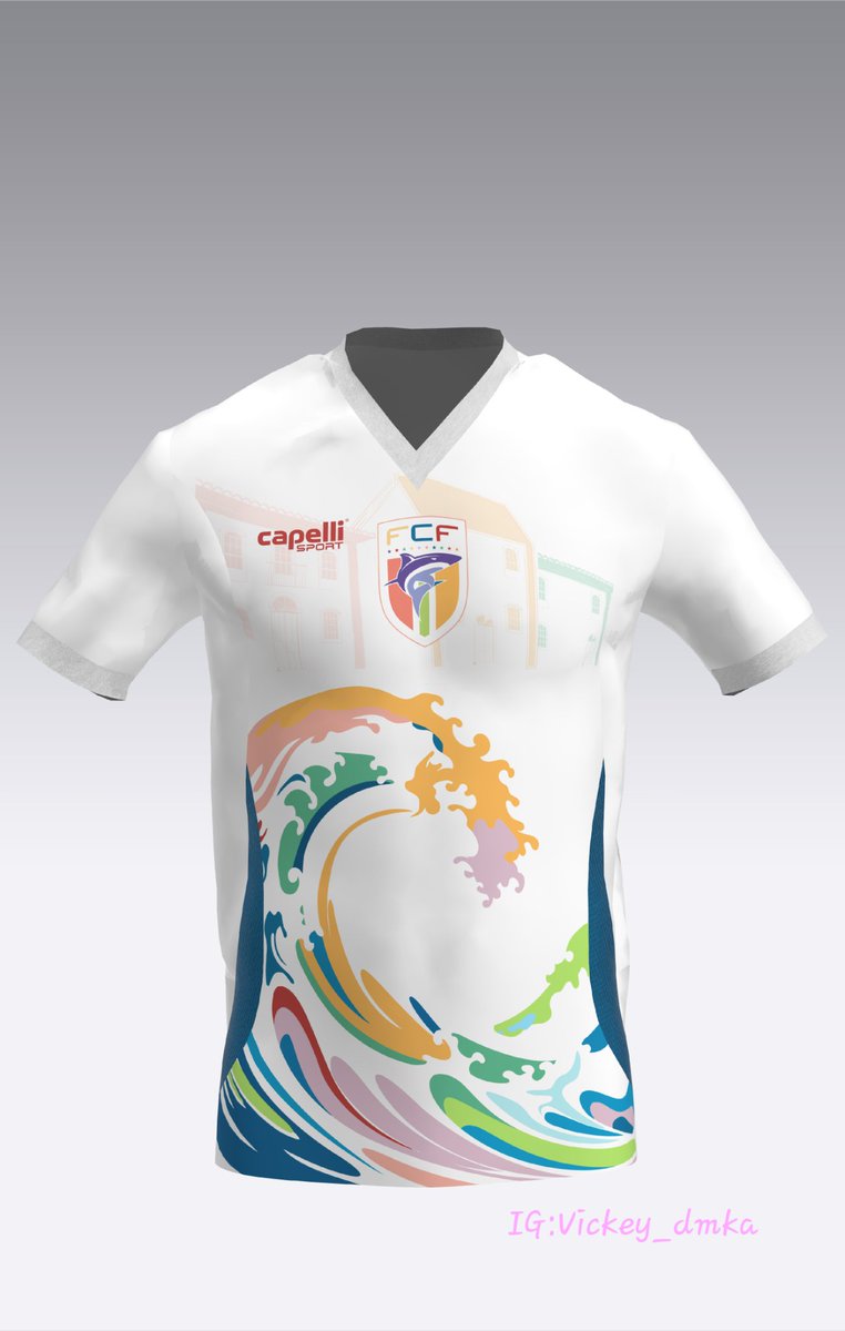DesignVickey's tweet photo. Cabo Verde Concept kit design
🇨🇻⚽️🎽
For @_Spark_Academy 

BREAKDOWN:
The colourful tone of the Jersey is inspired by the island of Sal, with its blue waters and its town center with distinct colourful buildings.

Designed in Illustrator and CLO3D.

#caboverde #FootballNight https://t.co/uO2nLsVe0C