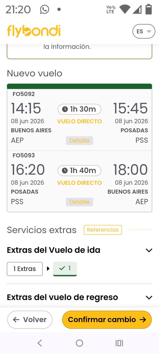 jaicsonr's tweet photo. Compré AEP - PSS 05/06 ida y la vuelta PSS - AEP pero los muy inteligentes cambian el vuelo a esta burla @flybondioficial resuelvan, llamar a su línea 0810 es la peor tragedia #flybondidesastrozo https://t.co/neGh5JbUv6