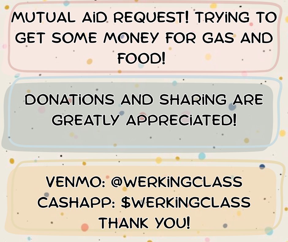 shrugdeaIer's tweet photo. Hello! I have not been paid yet and have bills due today on top of needing money for gas, food and dog food!  Any help and sharing is appreciated.  Thanks! #MutualAidRequest #MutualAid https://t.co/65A1wGR3OP