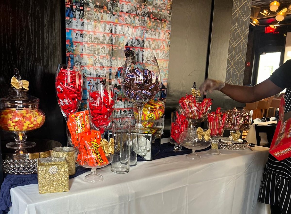 Sugarbuzzbuffet's tweet photo. Sugar Buzz at American Social Bar &amp; Kitchen, Boca Raton, FL
Setting up...
#candy #love #Holidays #weddingreception #candybar #candytable #Miami #desserttable #elegantparty #kidsbirthday #corporateevents #catering #corporateeventplanners #events #Mitzvah #desserts #candybuffet https://t.co/HoI7xBMRGl