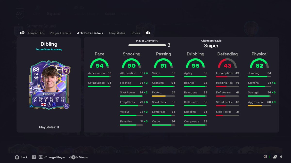 ultimatefifa's tweet photo. 5⭐️/5⭐️ and lengthy. 💪

This is the Tyler Dibling that's going to turn up for Everton next season. 💙 https://t.co/eMdgUT9A4P