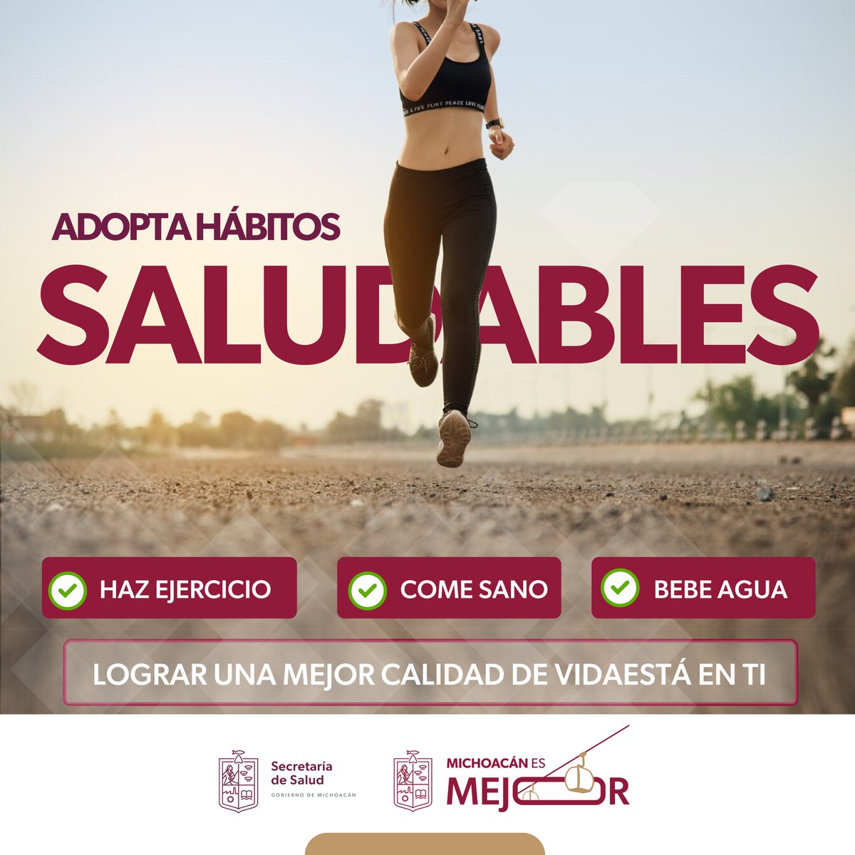 SSalud_Mich's tweet photo. Hoy es un gran día para empezar a cuidar de ti. ✨

No se trata de dietas extremas, sino de hábitos que se vuelven parte de tu vida. Come mejor, muévete más... y siéntete increíble.

🏃‍♀️‍Empieza hoy, tu cuerpo te lo va a agradecer
#MichoacánEsMejor https://t.co/61kDqmWduS