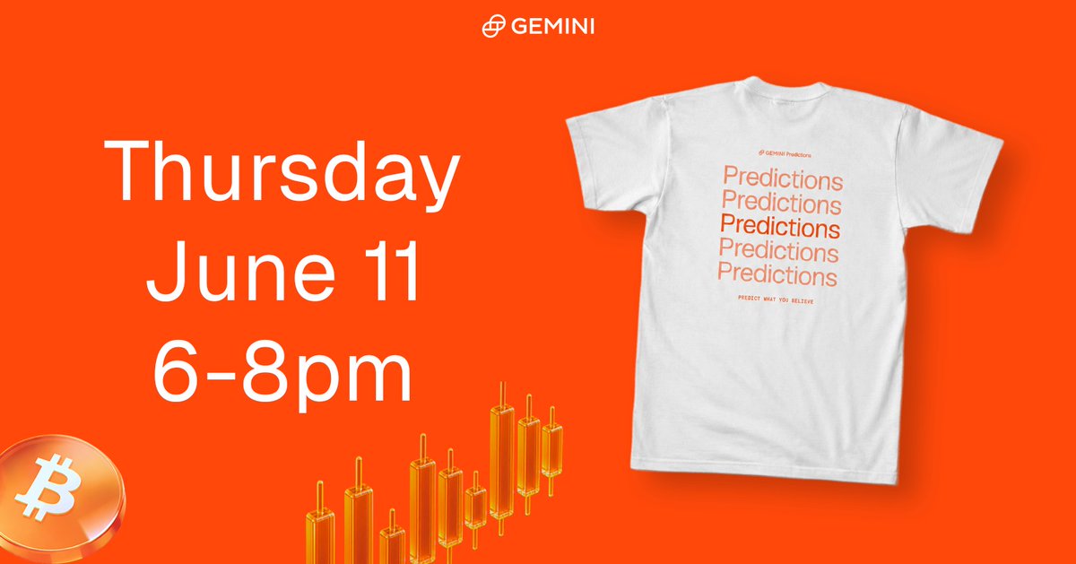Gemini's tweet photo. Calling all NYC students and interns 🗣️

Working on a startup? Deep down a rabbit hole? Or just building something cool?

Come hangout at the Gemini HQ next Thursday @ 6PM to talk crypto, markets, and trading with the team. Dinner and merch included. Limited spots available.