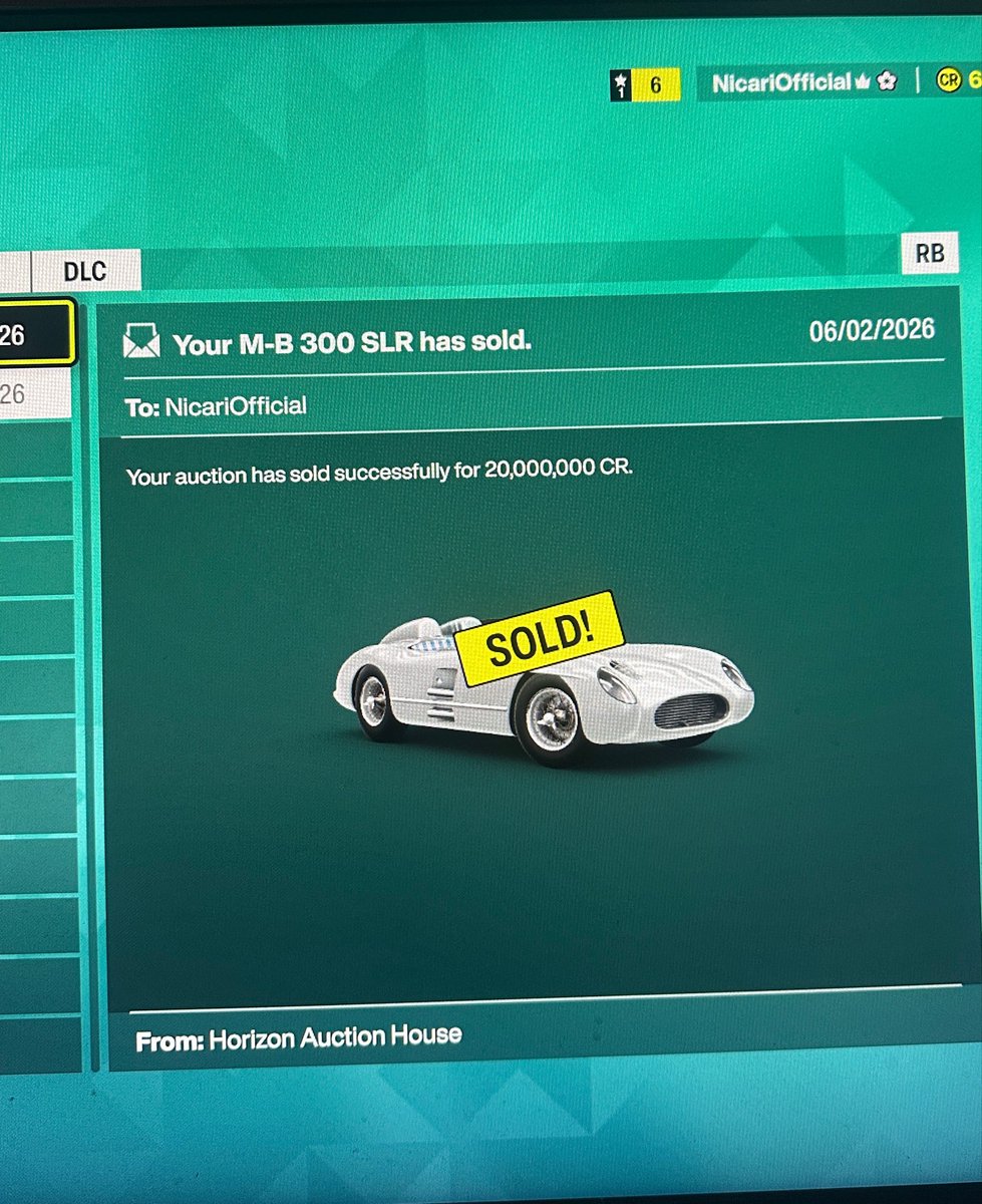 Nicari's tweet photo. some simp just bought my M-B 300 SLR for 20mil https://t.co/GLD3hImhvx