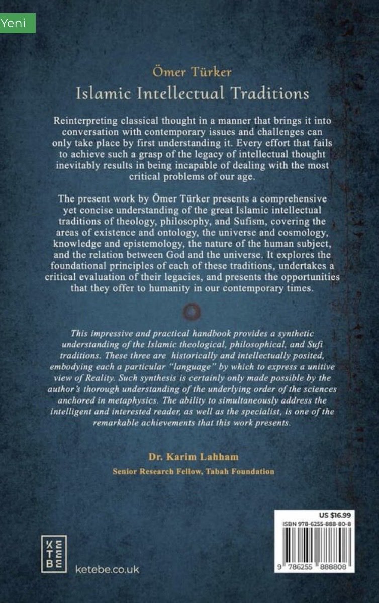 DrHmert's tweet photo. New Book by Ömer Türker:
ISLAMIC INTELLECTUAL TRADITIONS Theology, Philosophy, Sufism 
@ketebe @omerturkerin 
https://t.co/qjP1pqnV3u https://t.co/SrfqjZjQoa