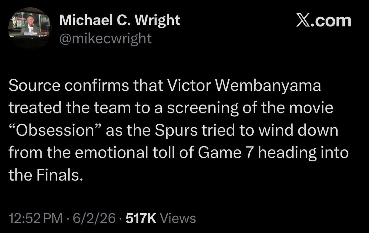 DedicationHoops's tweet photo. victor wembanyama treated the spurs to a showing of obsession (2026) ‼️

H/T @mikecwright https://t.co/spq0gZT7hI