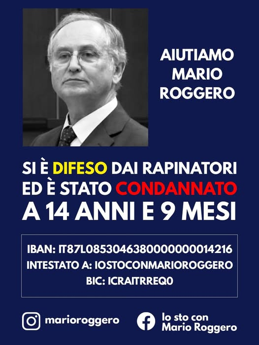 MarcelloCresce2's tweet photo. Il 15 Luglio rischia 14 anni. Solo per difendere lui e la Famiglia. Solidarietà totale a Mario il nostro eroe. https://t.co/DAyavUG0pb