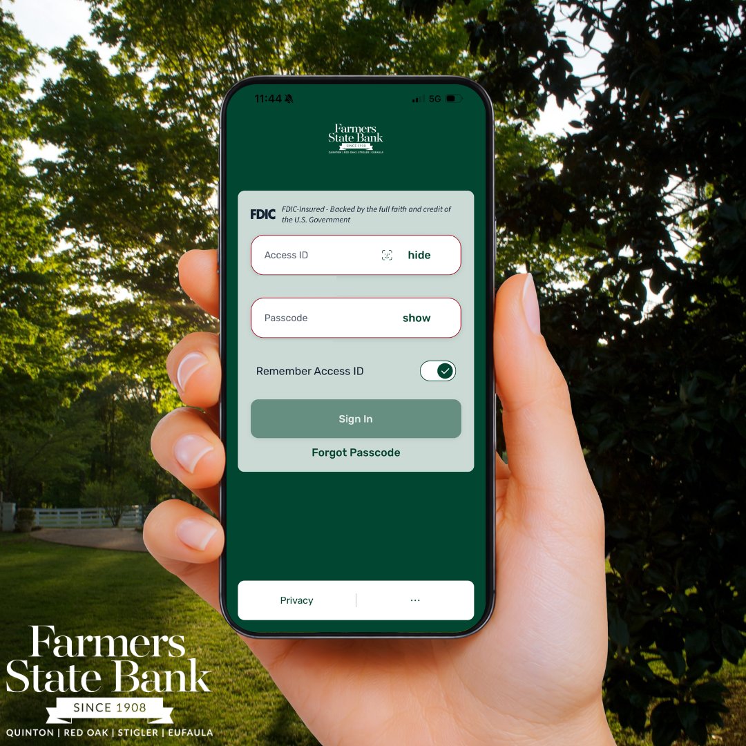 FSB1908's tweet photo. You may notice something a little different when logging in 👀✨

Our mobile app has a refreshed look! Follow along this month as we share more updates and features.

More mobile banking information here: https://t.co/ja5hFqTQoV

Member FDIC. https://t.co/Y1PFZgT1Sq