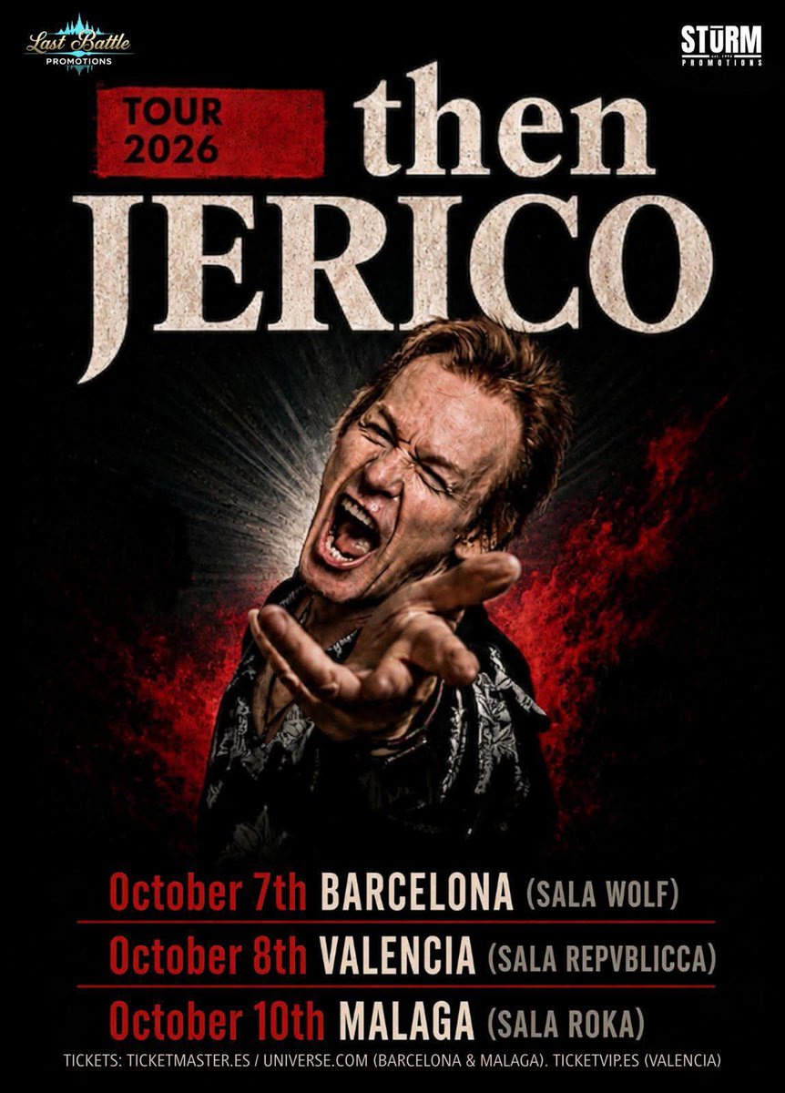KyronArmstrong's tweet photo. #ThenJerico
#Spain 🇪🇦 🤟 
October '26
@THENJERICO
#Barcelona
#Valencia
#Malaga https://t.co/IiyqsQhRtp